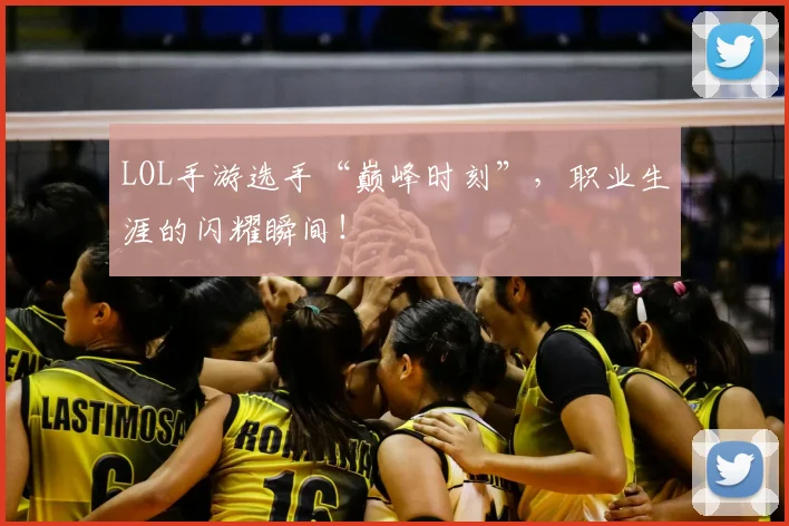 LOL手游选手“巅峰时刻”，职业生涯的闪耀瞬间！